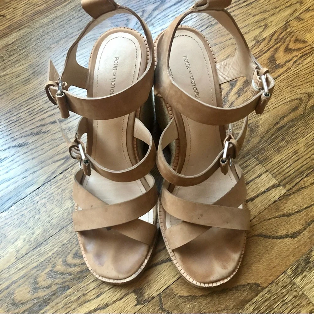Pour La Victoire Oralee Wedge Espadrille Size 9.5‎
